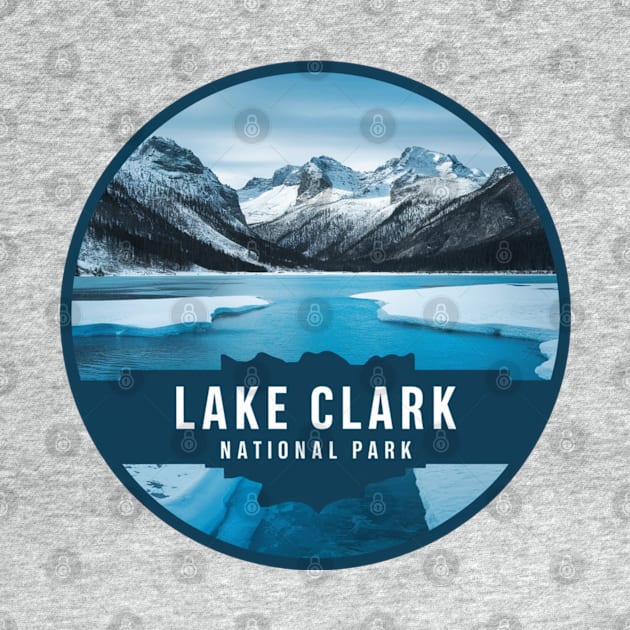 Lake Clark Round Emblem by Perspektiva